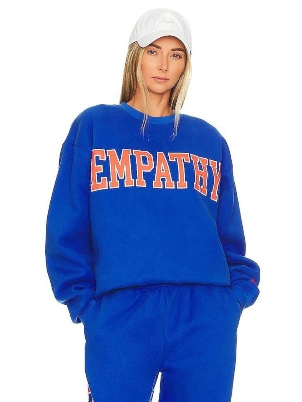The Mayfair Group Women L/XL Empathy Crewneck in Cobalt